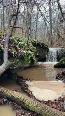video clip of Riffle Falls in the winter